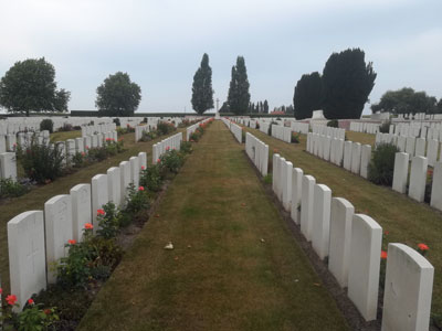 New Irish Cemetery Cross Laying Ceremony