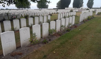 New Irish Cemetery Cross Laying Ceremony