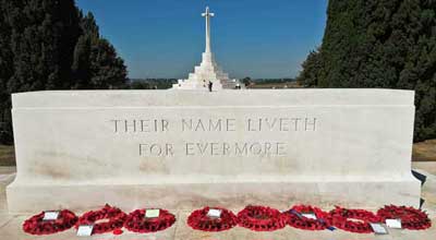 Tyne Cot memorial Lutyens stone