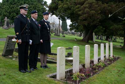 Ulverston Cemetery Cross Laying Ceremony