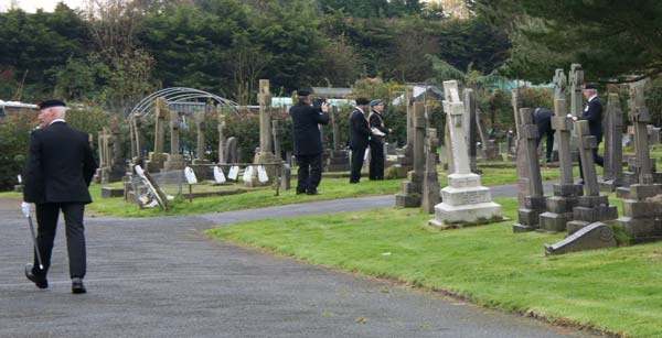 Ulverston Cemetery Cross Laying Ceremony